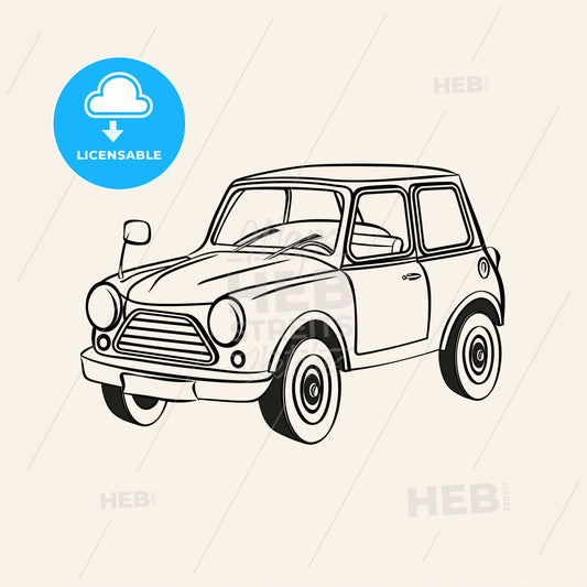 Touring Car - A Drawing Of A Small Car