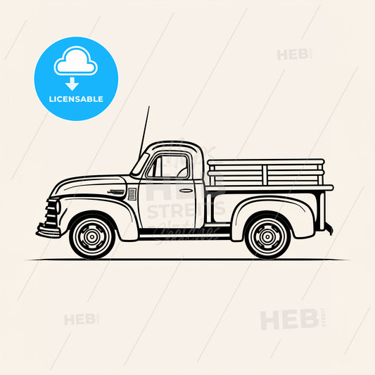 Truck - A Drawing Of A Truck