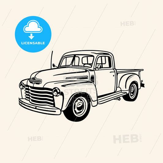 Truck - A Drawing Of A Truck