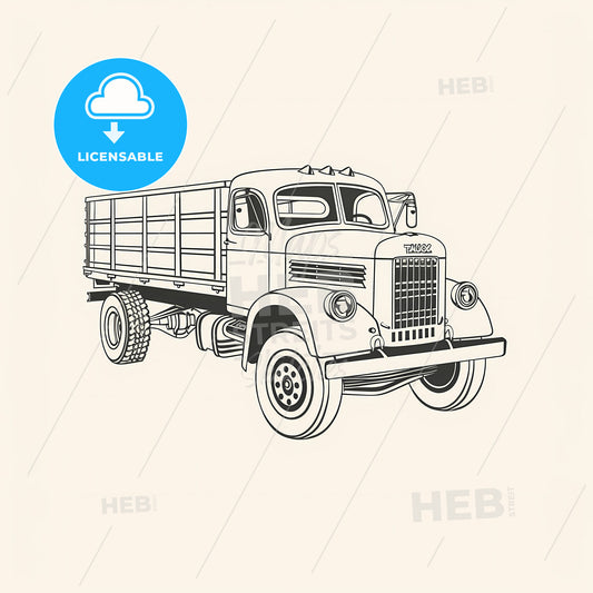 Truck - A Drawing Of A Truck