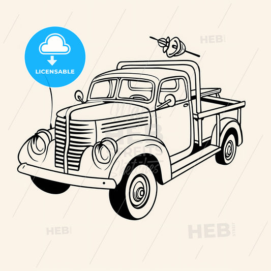 Truck - A Drawing Of A Truck