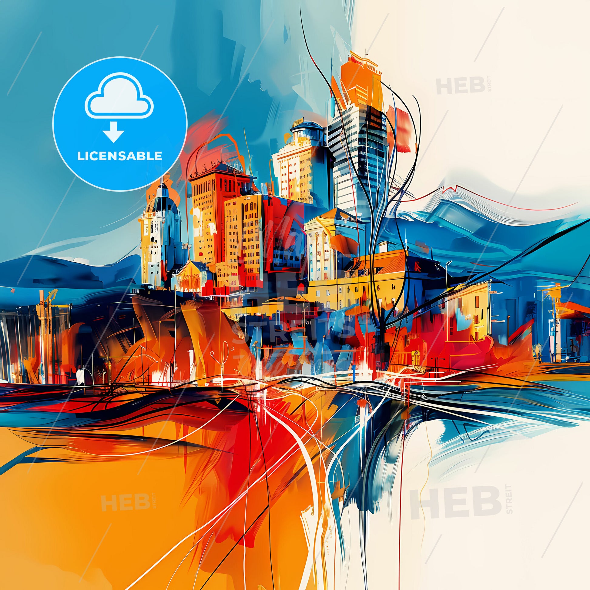 Vibrant Tucson, Arizona - A Painting Of A City