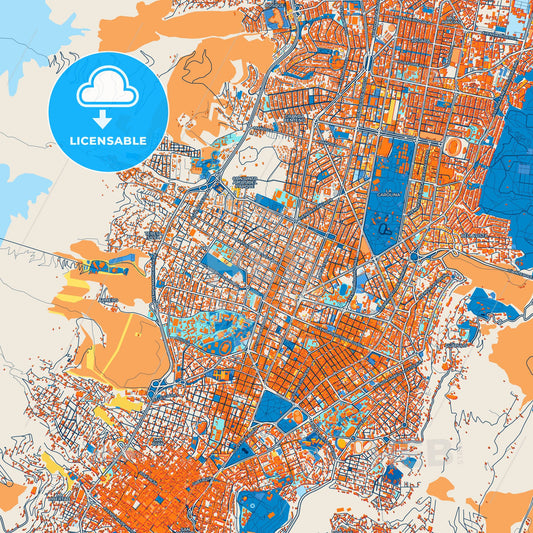 Colorful Tutamandahostel Street Map with Labels and Buildings