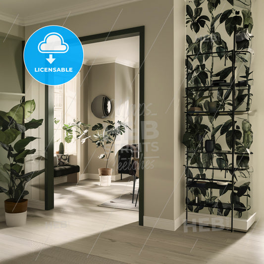 A Room With Plants In Pots