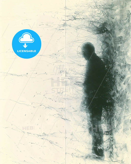 Model and Gesture Sketches Illustration - A person standing in a room