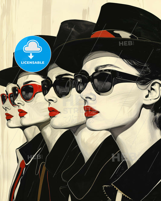 Discover the Spectrum of Artistic Personalities - A group of women wearing sunglasses
