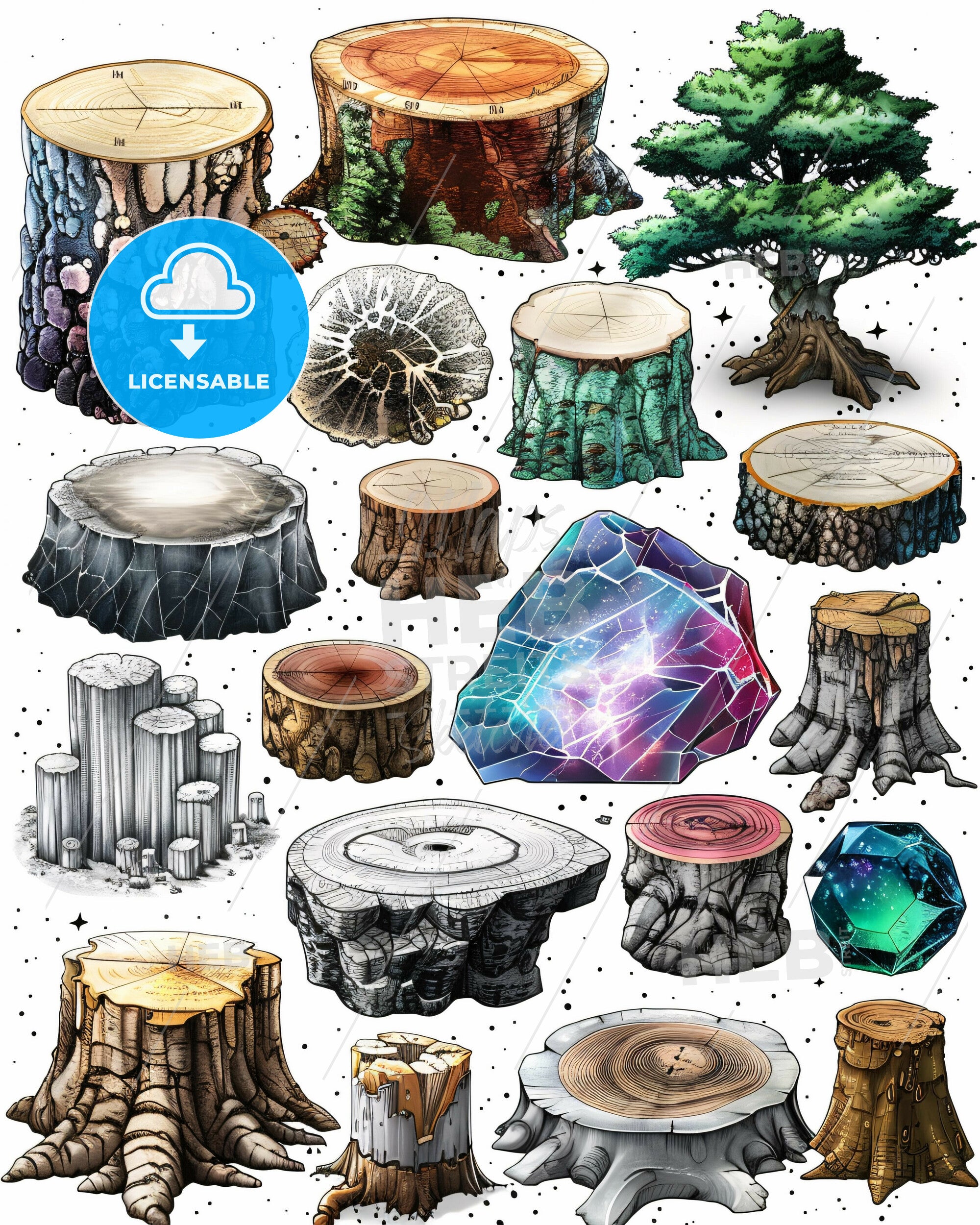 Super Detailed Wood Types Illustrated Poster - A Collection Of ...
