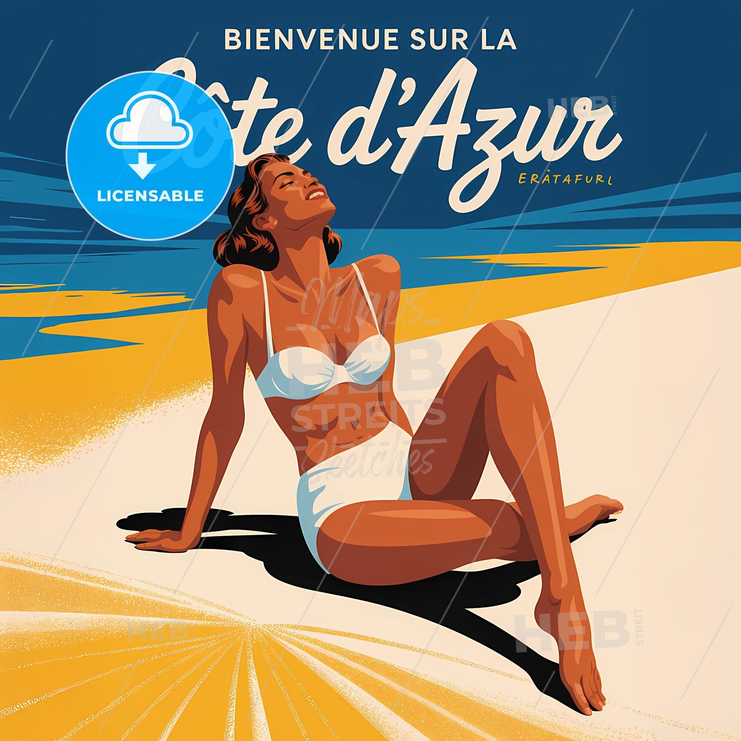 Vibrant Retro Riviera: Luxe Escape to Côte d'Azur Elegance