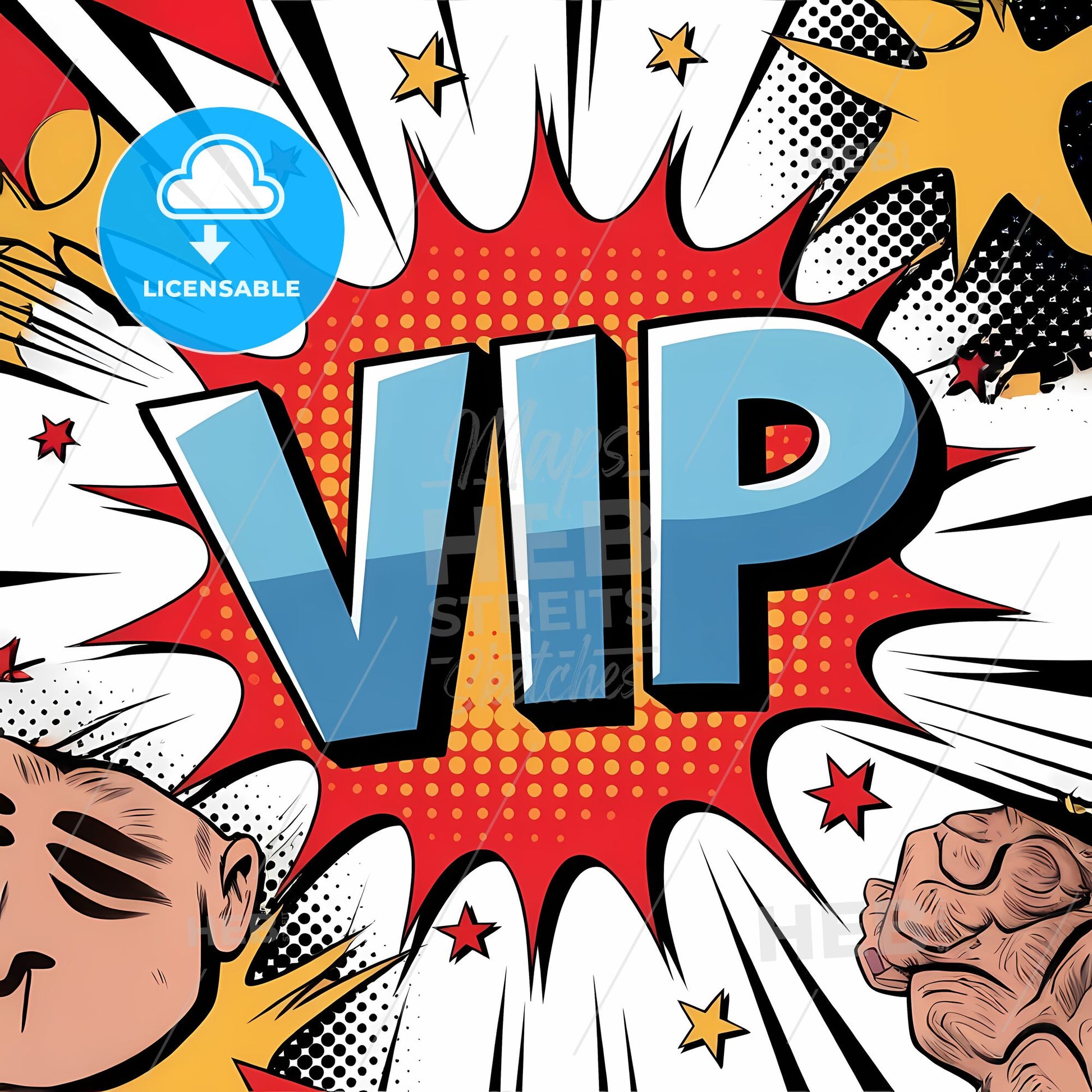 VIP Blast: Bold Comic Style 3D Pop Art Explosion Print