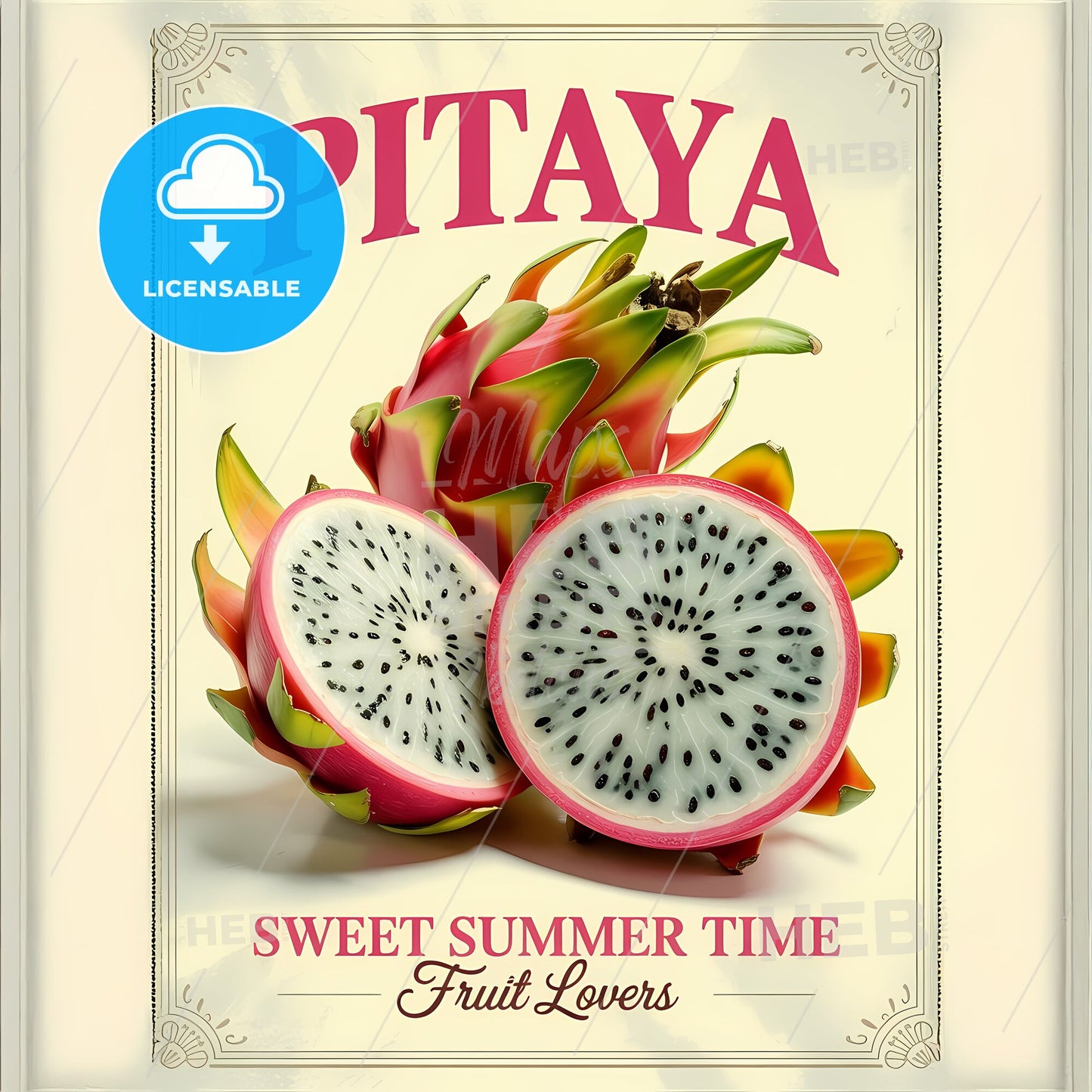 Vivid Pitaya Delight: A Taste of Sweet Summer Elegance