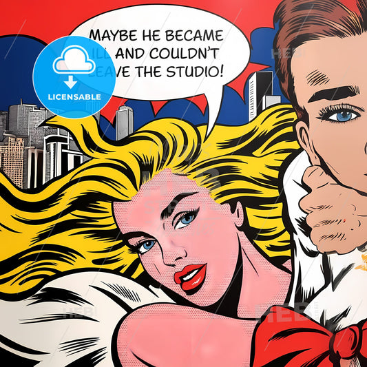 Whimsical Elegance: A Vivid Pop Art Reflection on Illness and Isolation