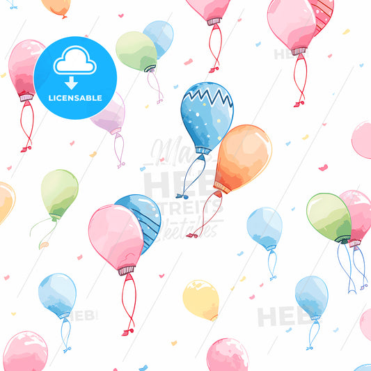 Pattern Of Colorful Balloons