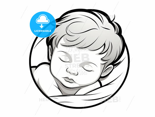 Baby Sleeping In A Circle