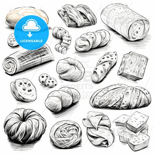 Collection Of Different Types Of Bread