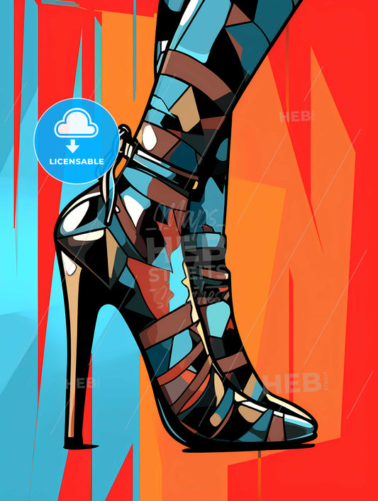Colorful High Heeled Shoes