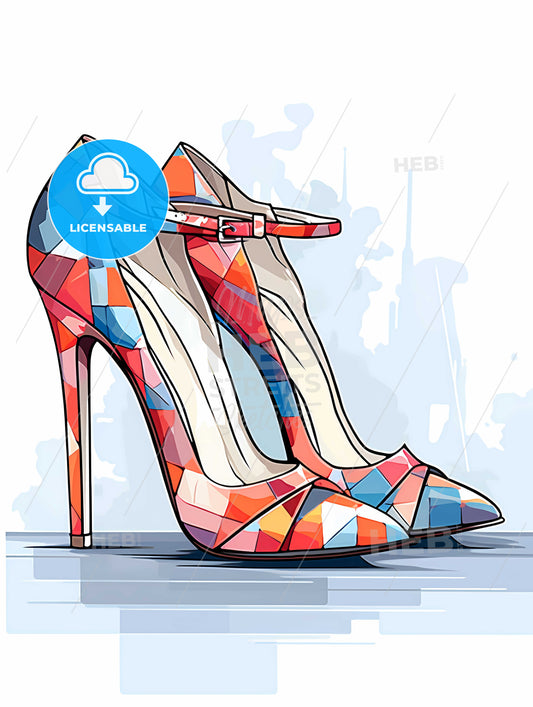 Colorful High Heeled Shoes