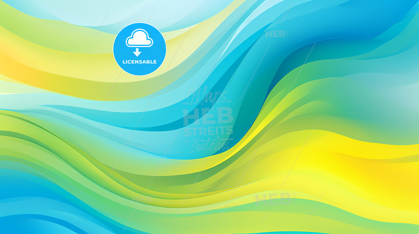 Colorful Background With Waves