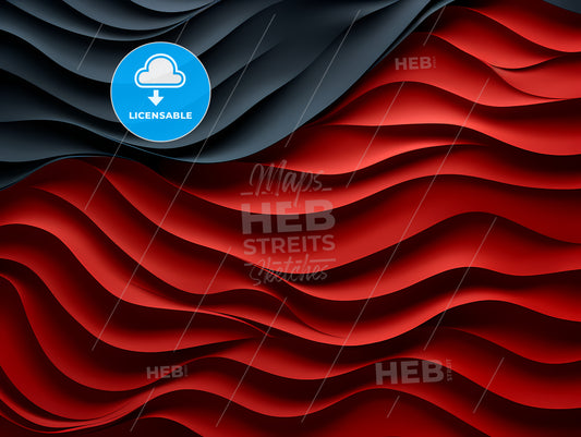 Red And Black Wavy Background