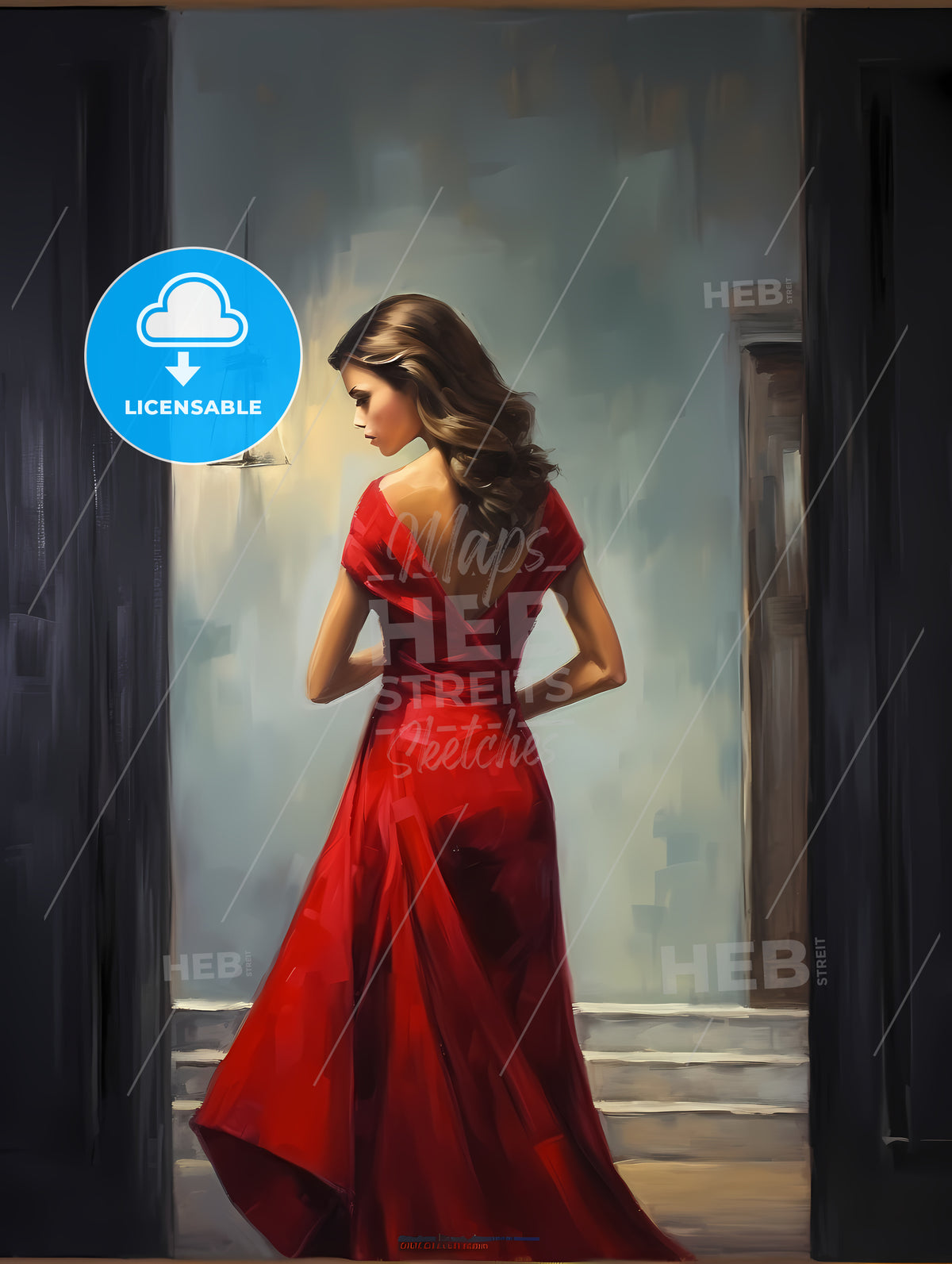 Woman In A Red Dress