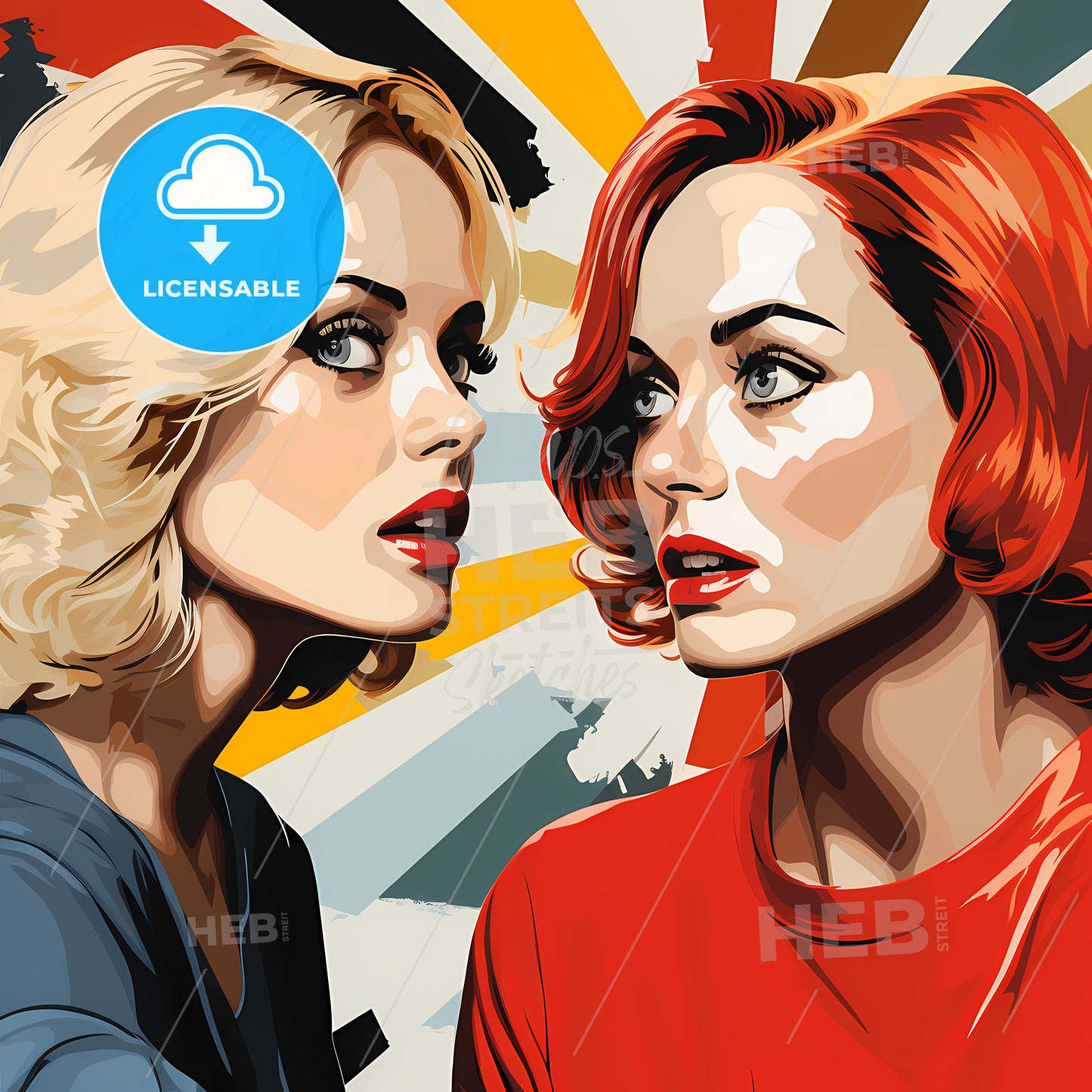 Woman Looking At Another Woman