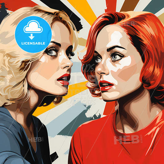 Woman Looking At Another Woman