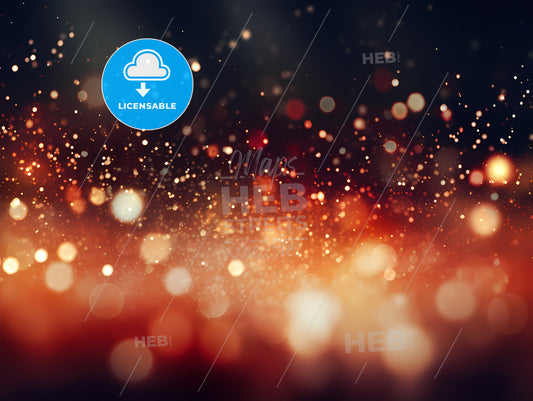 Blurry Image Of A Red And White Light