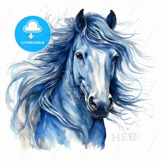 Painting Of A Horse With Long Hair