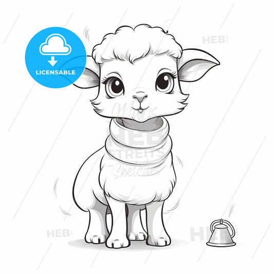 Cartoon Of A Lamb