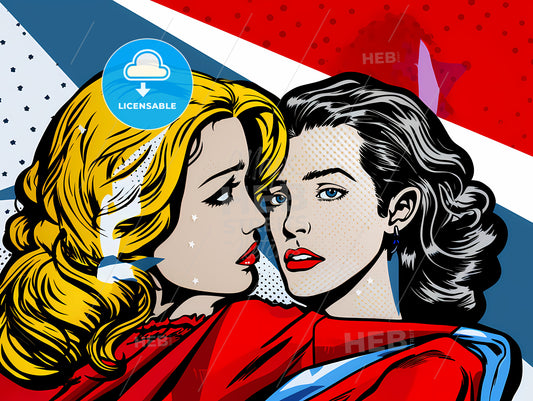 Woman Looking At Another Woman With The Andy Warhol Museum In The Background