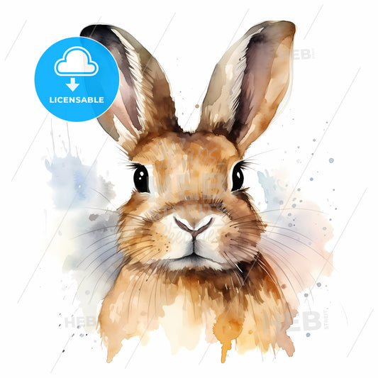 Watercolor Of A Rabbit