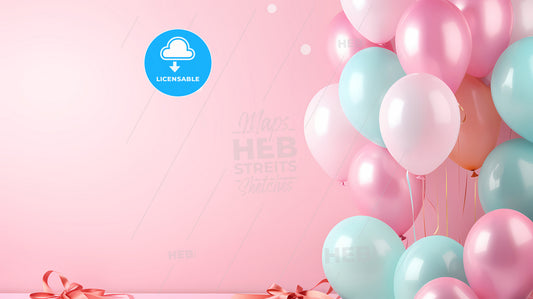 Pink And Blue Balloons