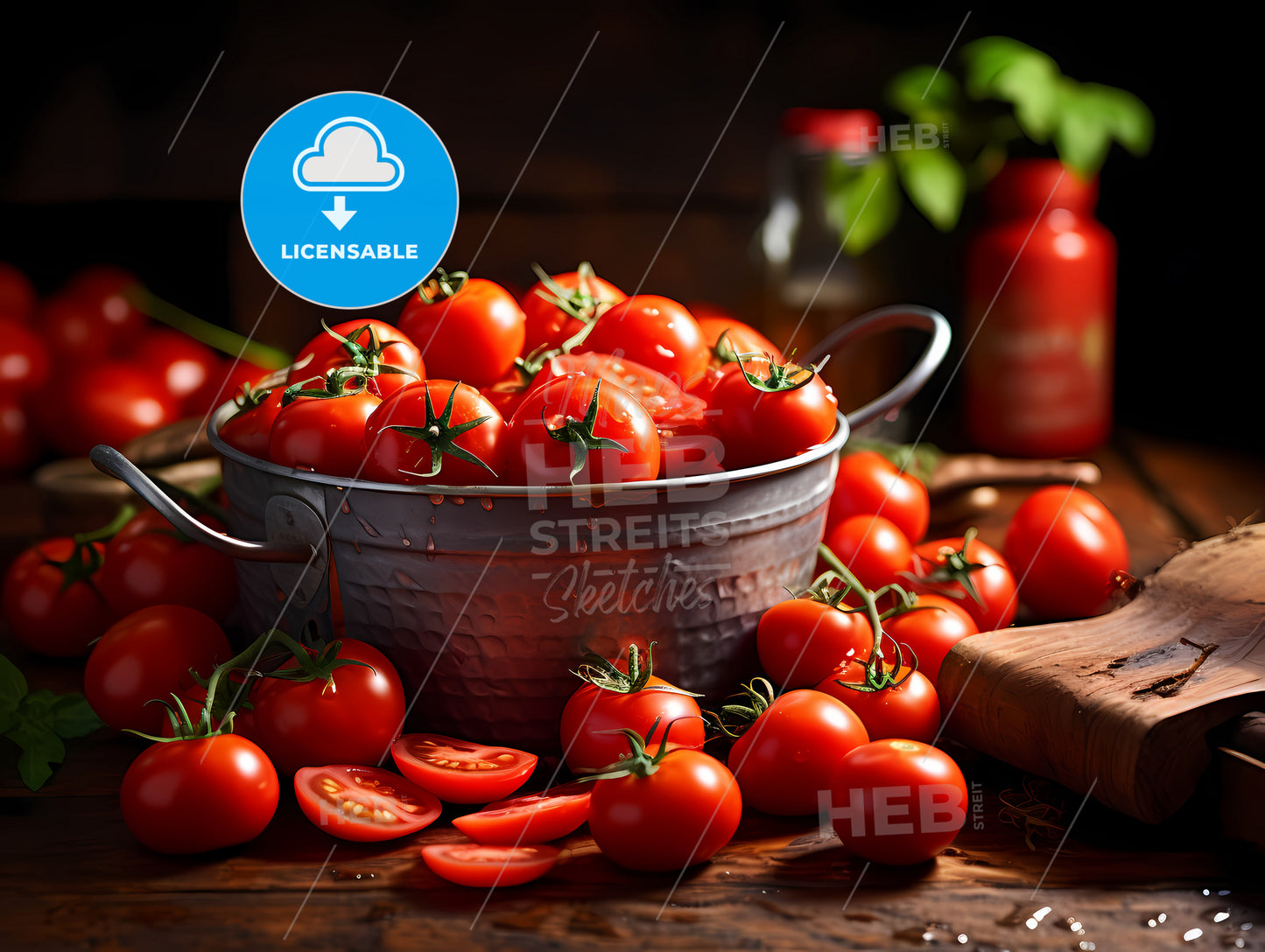 Bowl Of Tomatoes On A Table