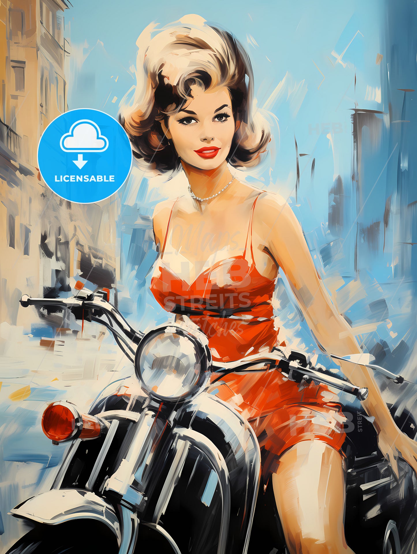 Woman On A Motorcycle