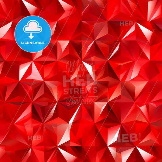 Red Background With Triangles