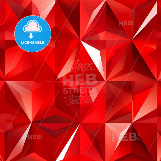 Red Background With Many Triangles