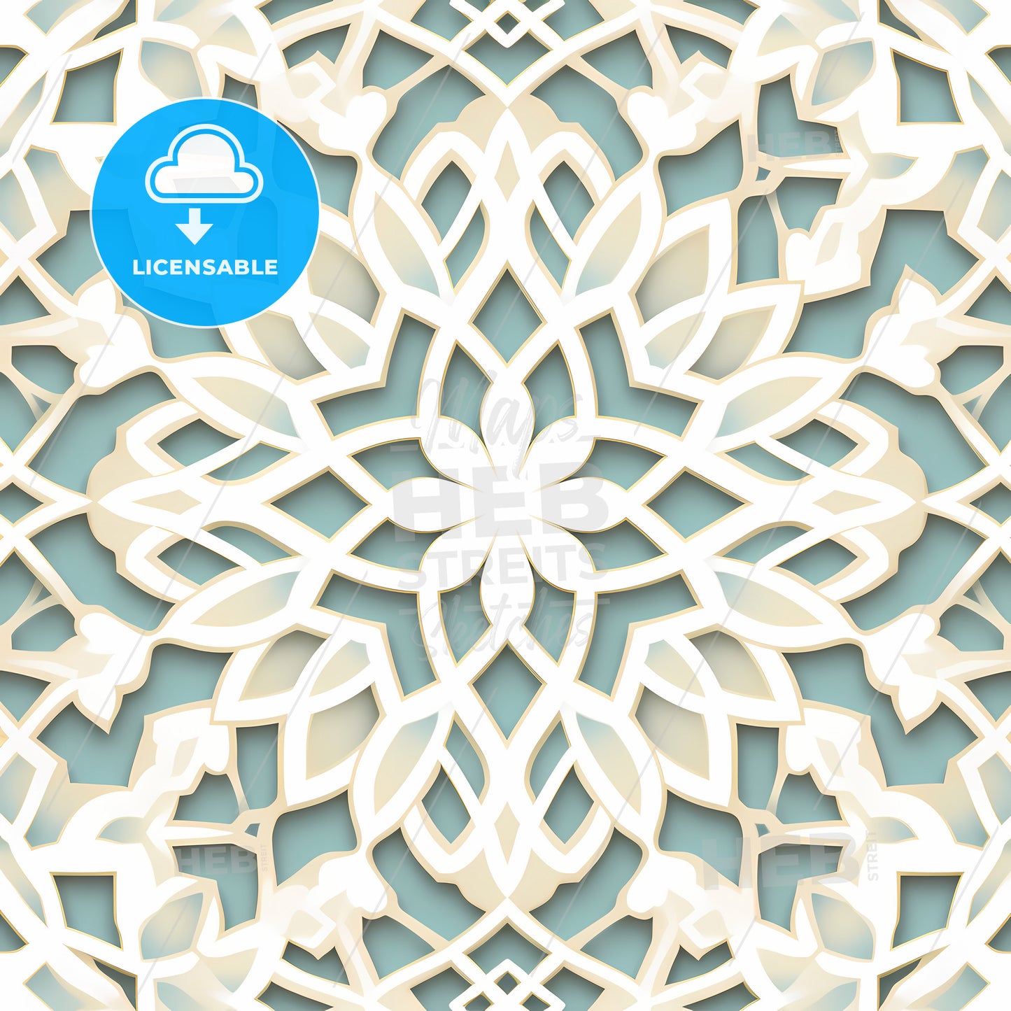 White And Blue Pattern