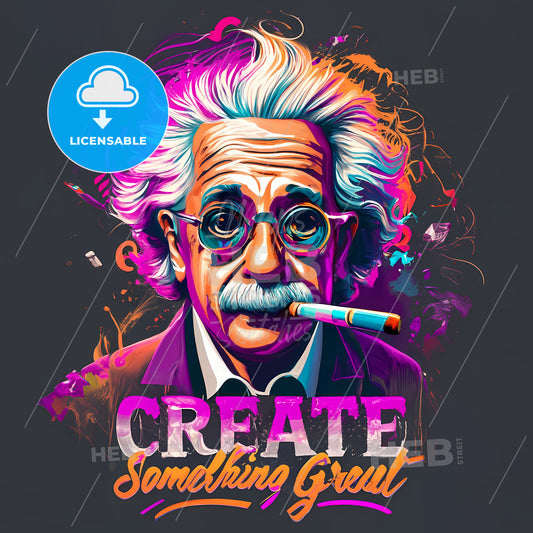 Create Something Great - A Man With A Cigar In His Mouth