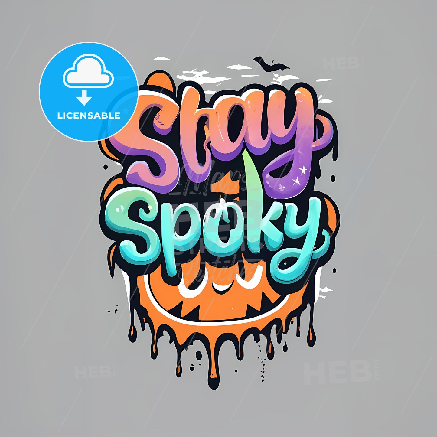 Stay Spooky - A Logo With A Smiley Face And Text