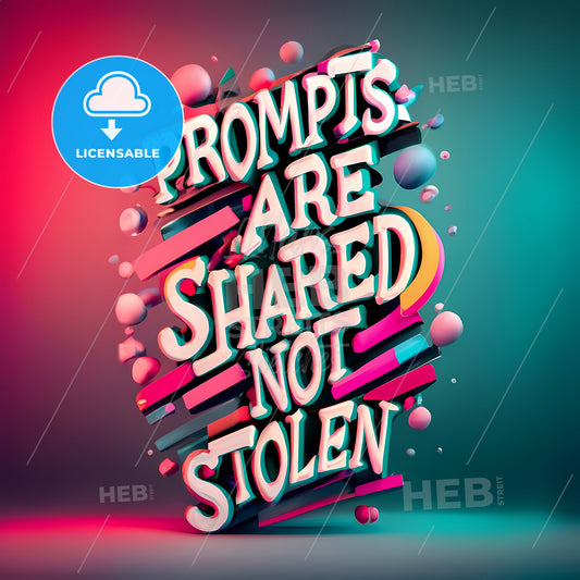 Prompts Are Shared, Not Stolen - A Colorful Text With Different Colors