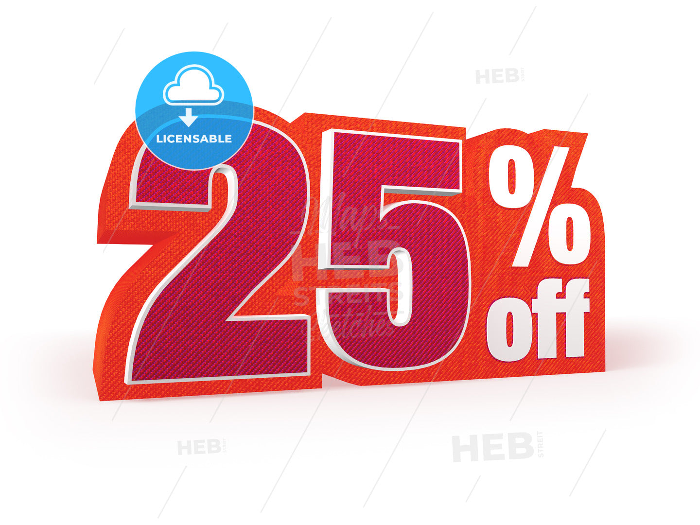 25 percent off red wool styled discount price sign – instant download
