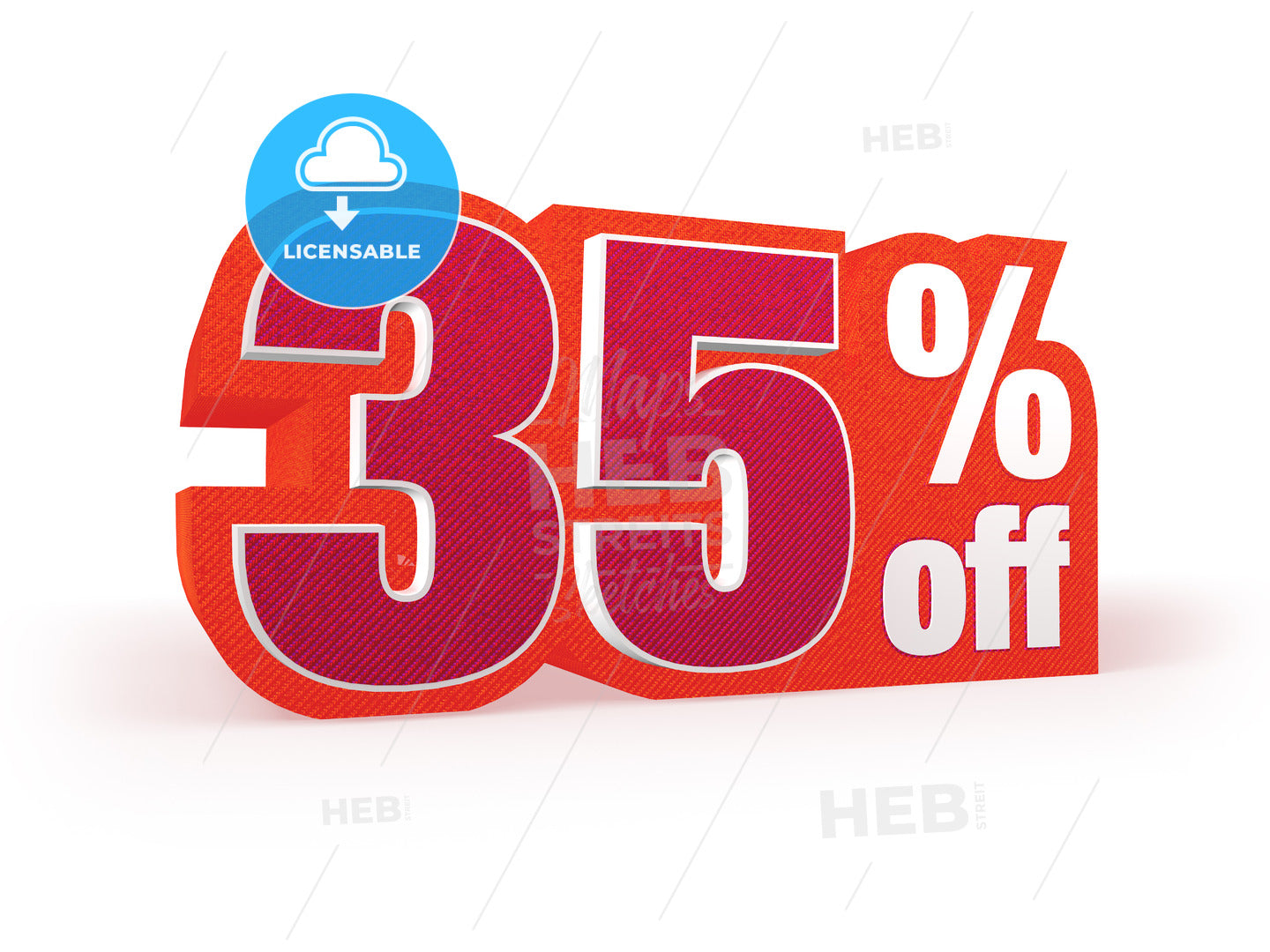 35 percent off red wool styled discount price sign – instant download