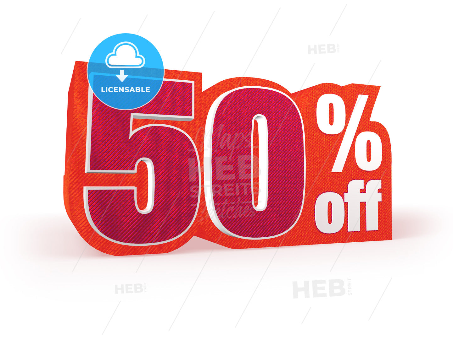 50 percent off red wool styled discount price sign – instant download