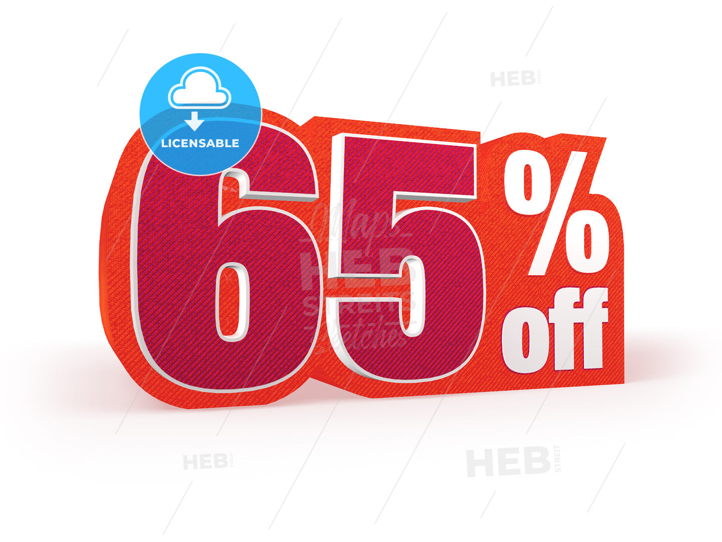 65 percent off red wool styled discount price sign – instant download