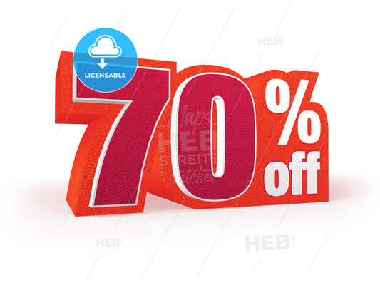 70 percent off red wool styled discount price sign – instant download