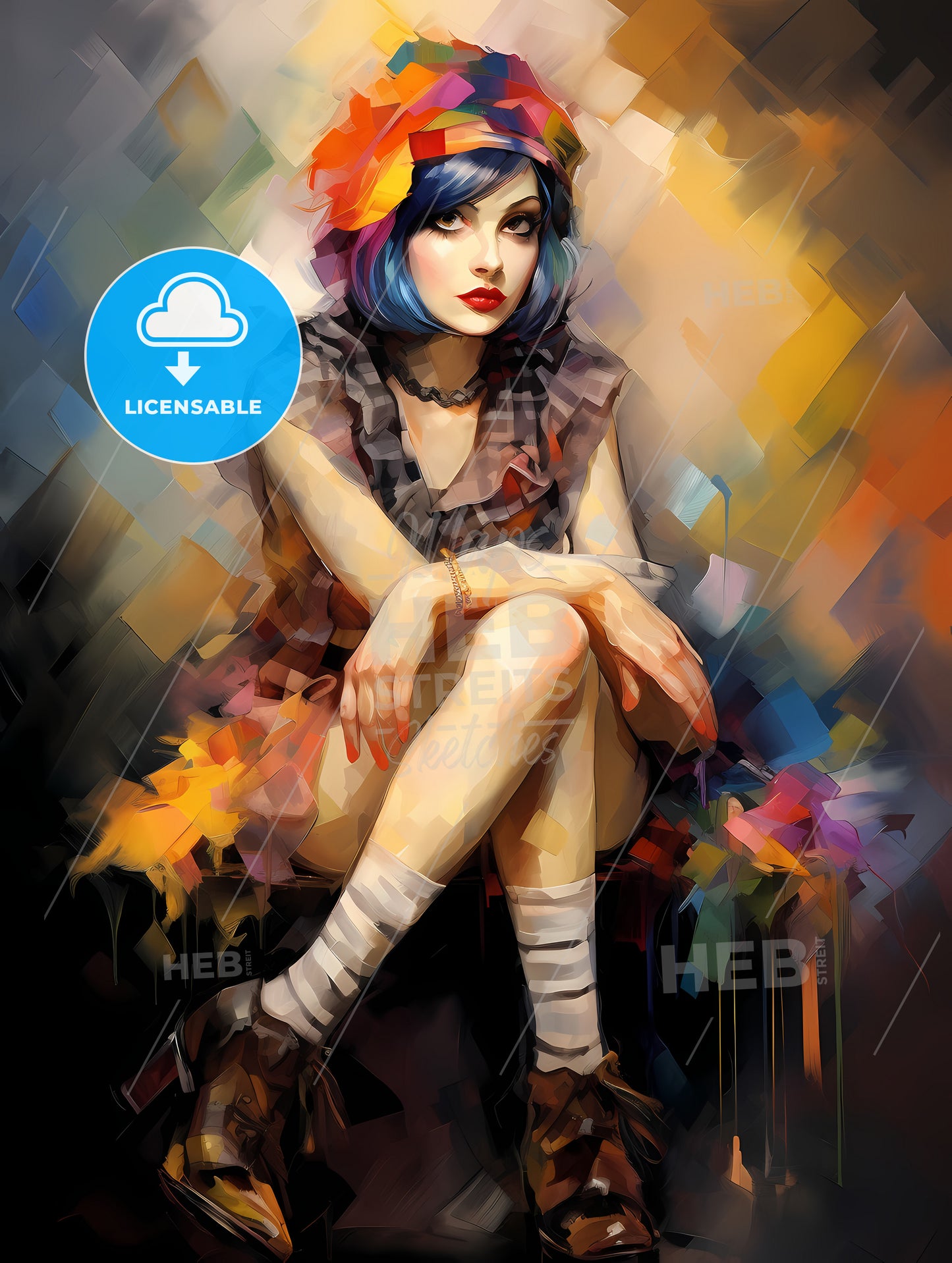 1920 s flapper with fishnet stockings and cigaratte