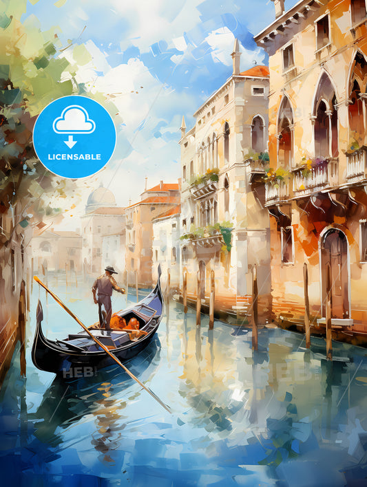 Amazing Venice - artwork in painting style