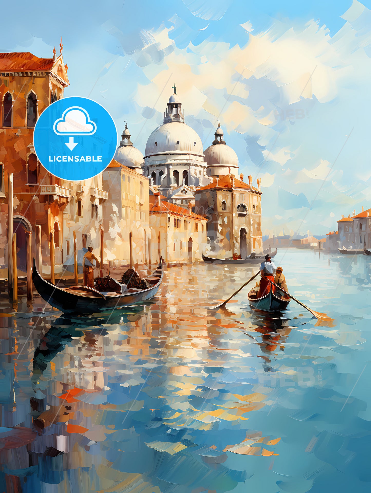 Amazing Venice - artwork in painting style