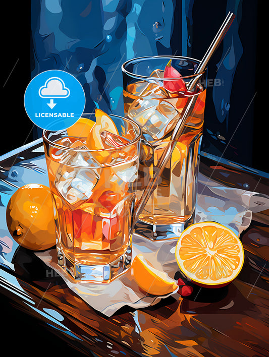 Apple chai gin and tonic