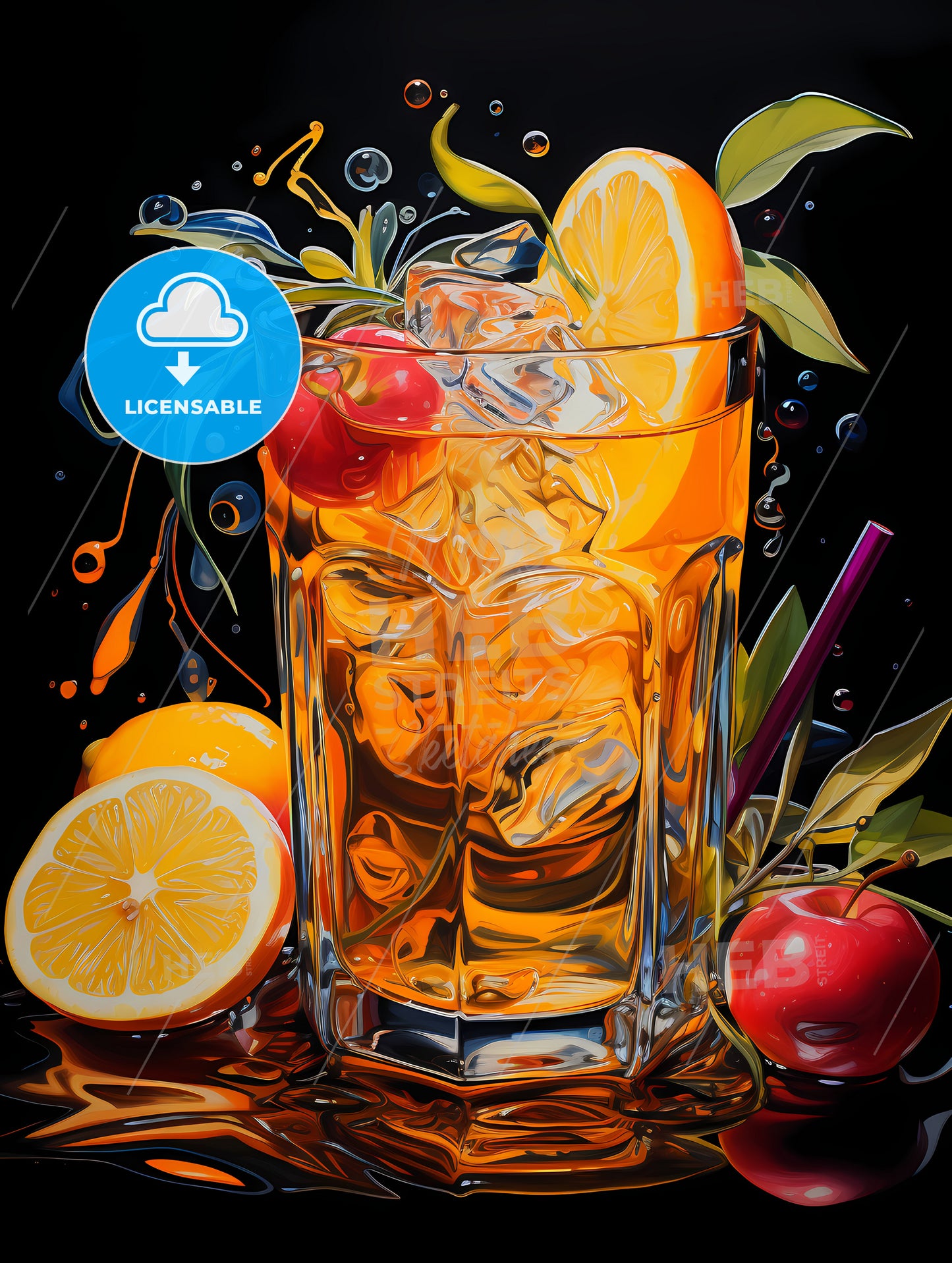 Apple chai gin and tonic