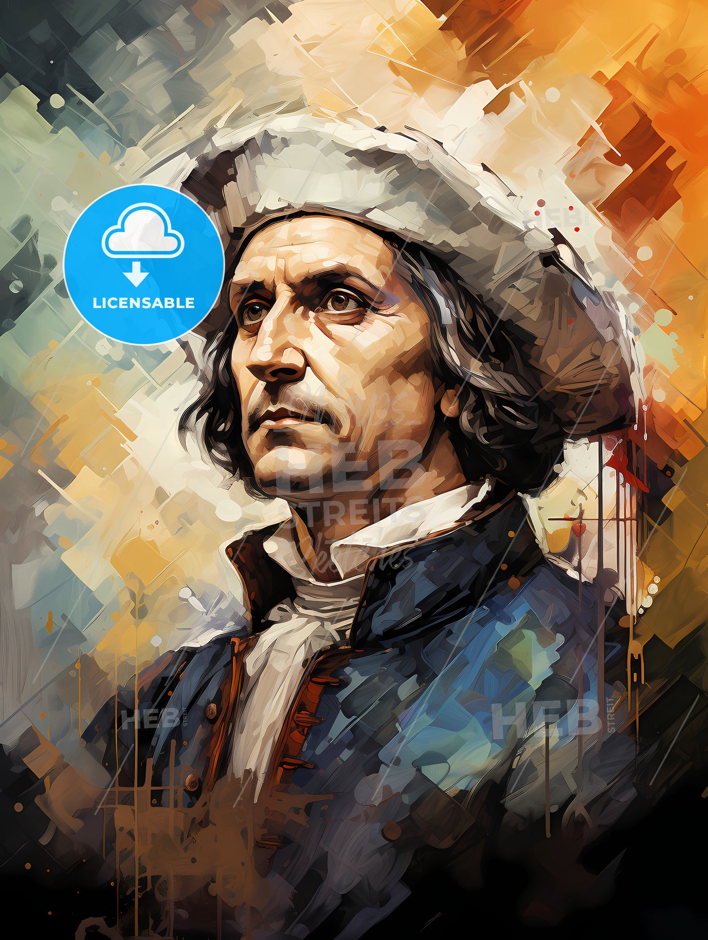 Christopher Columbus from a Victorian book